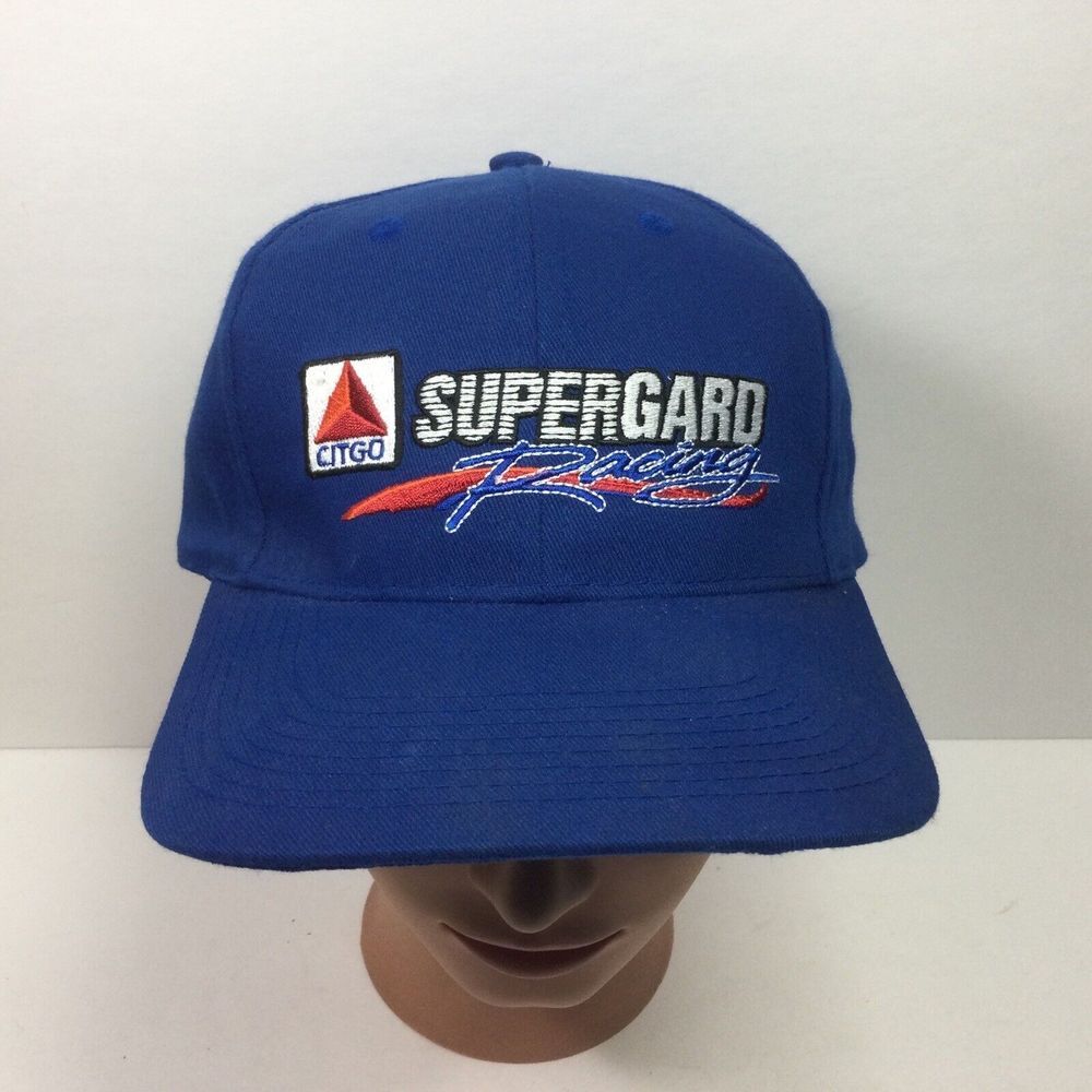 Citgo SuperGard Racing Hat NASCAR ‎ Blue Strap Back Cap